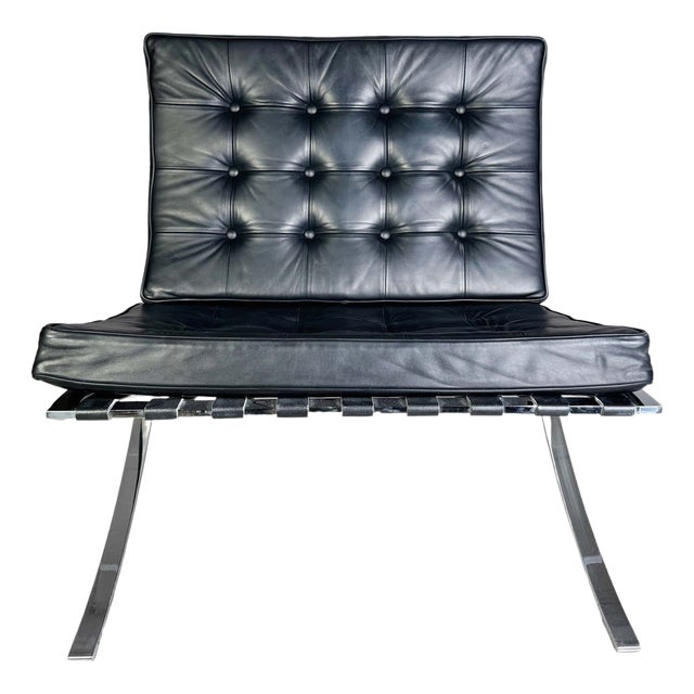 Barcelona Chair by Mies Van Der Rohe for Knoll International For Sale