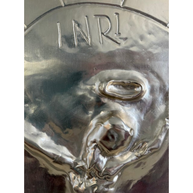 Mid-Century Modern Limited Edition Brass Crucifixion Relief For Sale - Image 3 of 10