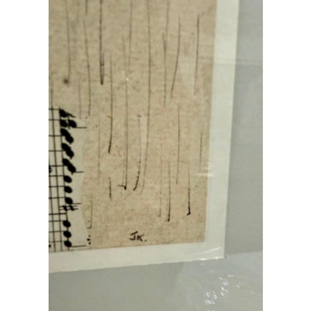 Mid 20th Century Jiri Kolar, Original Guggenheim Museum Exhibited Jiri Kolar Collage Art Abstract Music Notes, c.1960's-1970's For Sale - Image 5 of 12