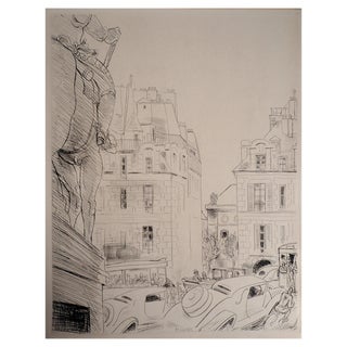 Jean-Gabriel Daragnes, Presence of Paris, 1937, Engraving For Sale