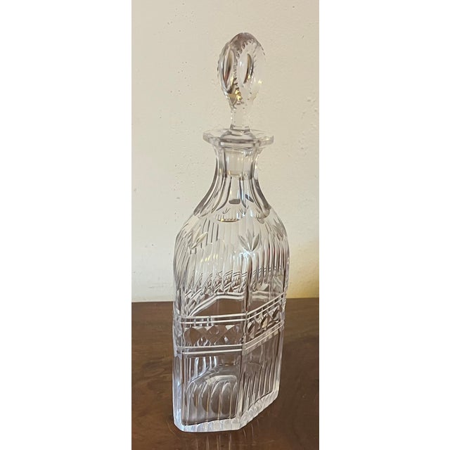Antique 19th Century Georgian Anglo Irish Cut Crystal Mallet Shape Hexagonal Decanter For Sale - Image 4 of 12