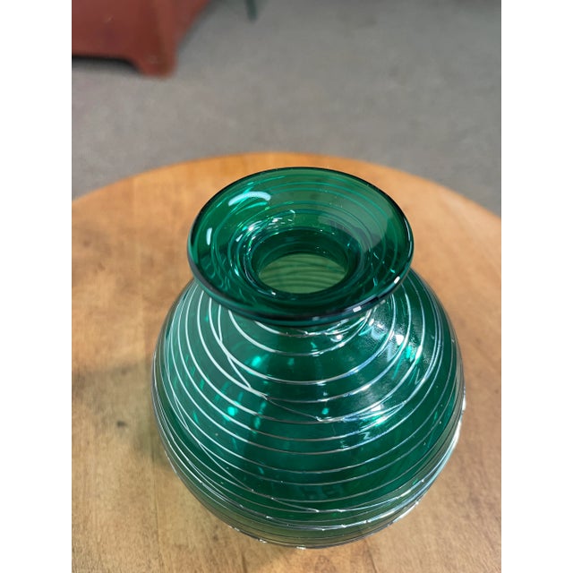 1980s 1980s Italian Green Vase For Sale - Image 5 of 9