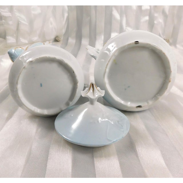 1920s Chocolate Pot Set With Sugar Bowl, Creamer and Matching Tray - Six Piece For Sale - Image 10 of 16