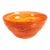 Delphine Glass Serving Bowl- Multi Orange, 12" x 5" For Sale