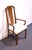 Thomasville Thomasville Tokaido Collection Burled Walnut Asian Modern Dining Arm Chair 10821-813-814 For Sale - Image 4 of 11