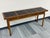 >>> Super cool two in one table - starts out as a sofa or console table with leather inserts on the top. It will convert...