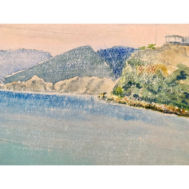 Original H. C. Pihl 1967 Watercolor of Hook Point, Cooper’s Island, British Virgin Islands, Framed With Museum Conservation Glass For Sale - Image 9 of 11