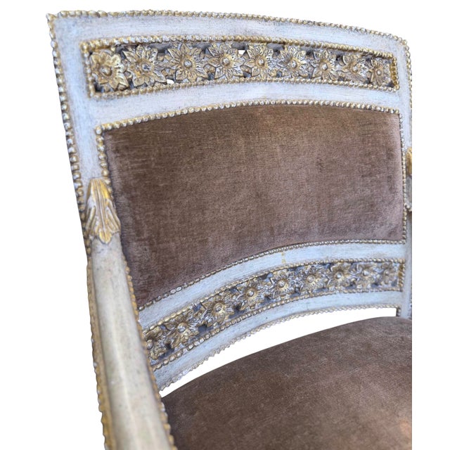 Dessin Fournir 18th C Quatrain for Dessin Fournir Piedmontese Armchair 1 of 2 For Sale - Image 4 of 8