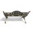 Mid 20th Century Vintage Ornate Cast Iron and Wood Garden Bench With Animal Motifs For Sale - Image 5 of 5