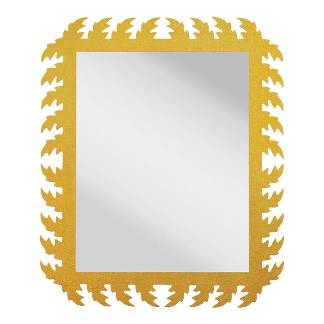 Fleur Home Audubon Rectangle Mirror in Gold Leaf, 33x43 For Sale