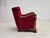 1950s Danish Relax Armchair in Furniture Velour and Carved Oak Wood, 1950s For Sale - Image 5 of 18