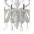 Mid-Century Modern Chandelier with Curled Murano Glass Details by Simoeng For Sale - Image 3 of 8
