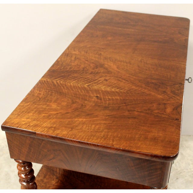 19th-Century Louis Philippe Italian Sideboard in Walnut For Sale - Image 11 of 16