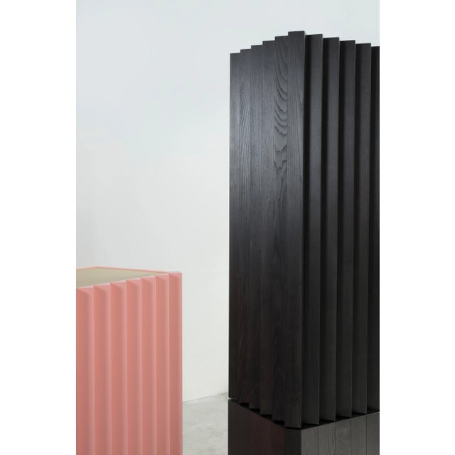 210 Wood Column with Lacquered Interiors by Cara Davide For Sale - Image 9 of 11