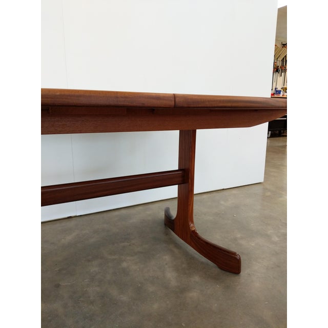 Wood Vintage Mid Century Modern Teak Extendable Dining Table by G Plan For Sale - Image 7 of 12