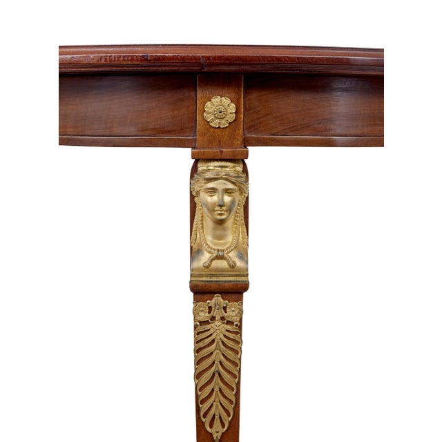 Swedish Empire Revival Mahogany Lounge Suite, 1900s, Set of 3 For Sale - Image 9 of 10