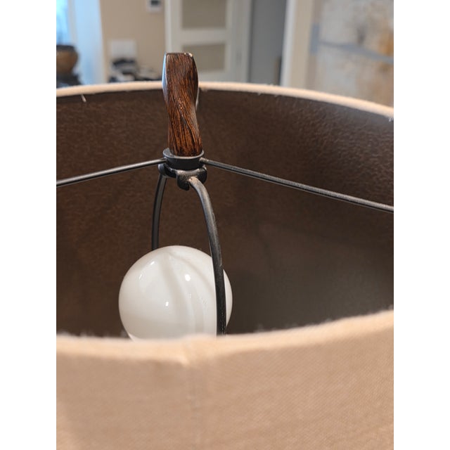 This listing consists of a beautiful midcentury modern organic twisted lamp with shade.It is in great shape with no...