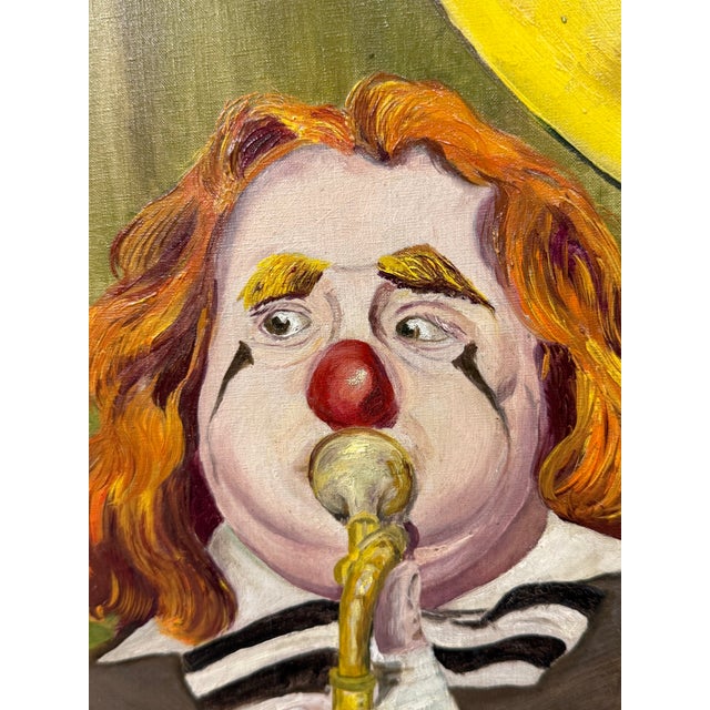 Design Plus Gallery presents a Framed Clown Oil on Canvas Painting by Russian artist Alexander Borisoff “Sascha”. The...