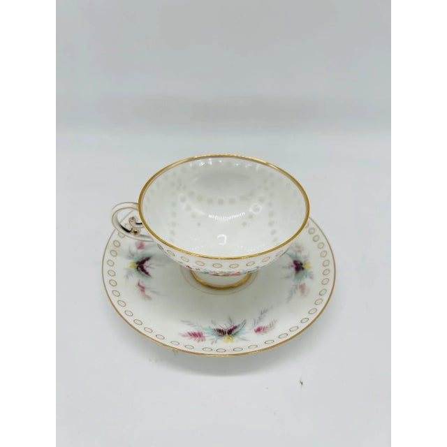 Unknown Maker, likely French. Incredibly high quality make - Delicate porcelain with floral and foliate enamel detailing...