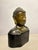 Mid 19th Century 19th Century Bronze Bust of Buddha on a Wooden Base For Sale - Image 5 of 12