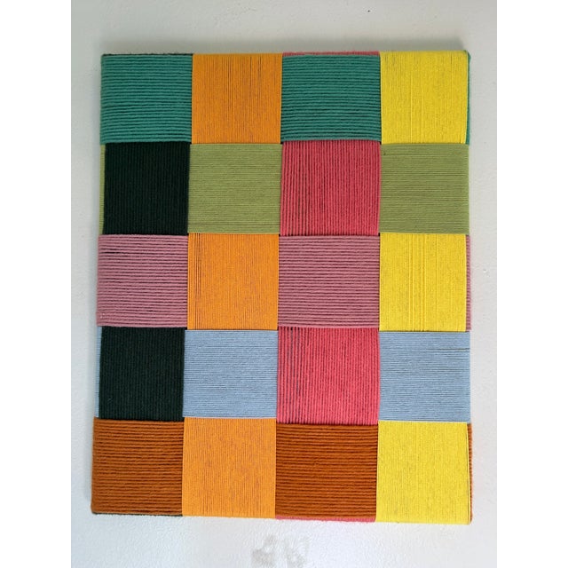 Orange Meike Legler — “July,” 2023 — Geometric Abstract Textile Artwork For Sale - Image 8 of 18