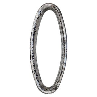 Silver Atollo Mirror by David Medi For Sale