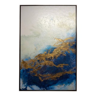 Seascape I, Hand Embellished Reproduction Print by Dawn Sweitzer For Sale