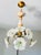 Mid 20th Century Italian Handmade Porcelain & White Murano Style Glass Daisy Chandeliers - a Pair For Sale - Image 4 of 17