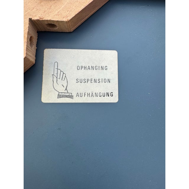 Vintage Modern Knitter Duro Gebreveteerd Brevete Designer Mirror Framed Oval Mirror For Sale - Image 10 of 11