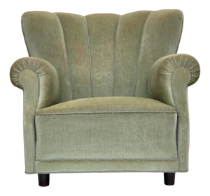 Danish Relax Armchair in Light Green Furniture Velour, 1970s