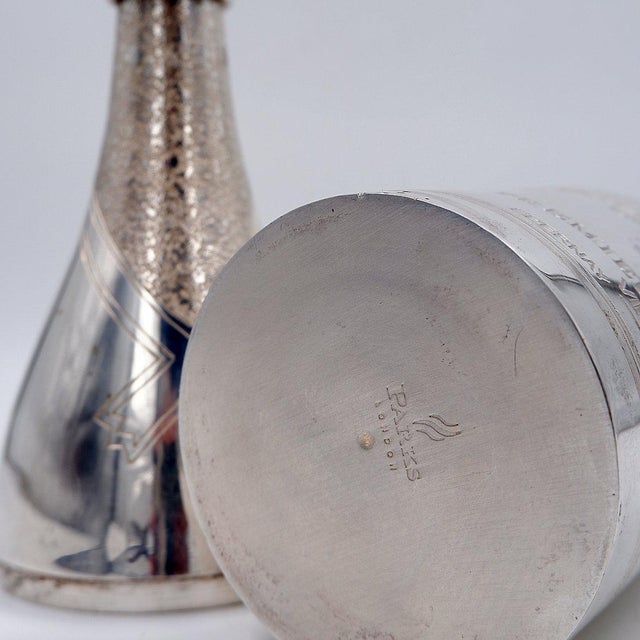 Silver Silver Plated Champagne Bottle from Parks of London For Sale - Image 8 of 16