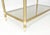 Transparent Pair Decorative Brass Smoked Glass 4 Tier Shelves Vitrines Etageres Displays For Sale - Image 8 of 14