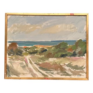 Knut Måsö, from Kettelvik, Gotland, 1950s, Oil on Canvas, Framed For Sale
