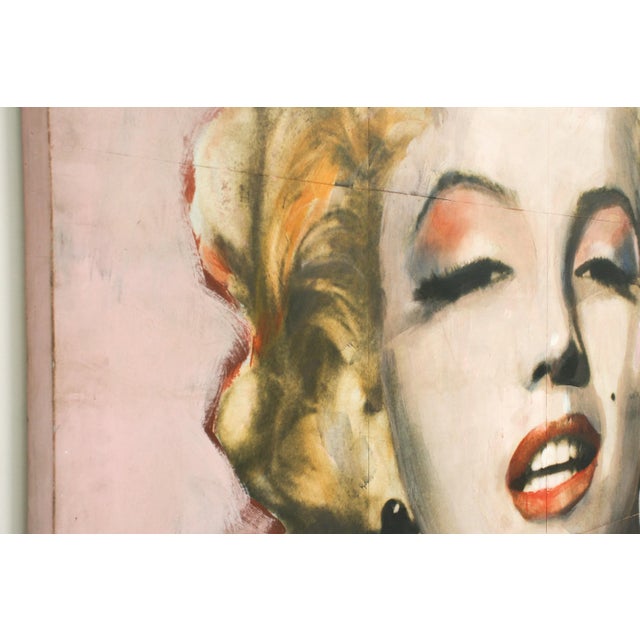 Georges-Charles Vanrijk, Marilyn Monroe, Print & Mixed Media Panel Painting, 1997 For Sale - Image 4 of 10