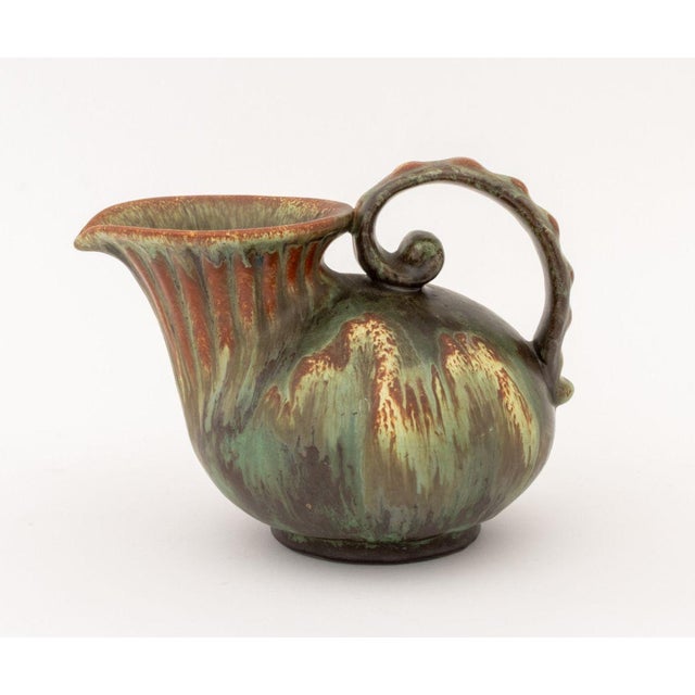 Michael Andersen & Sons Glazed Pottery Pitcher For Sale - Image 9 of 11