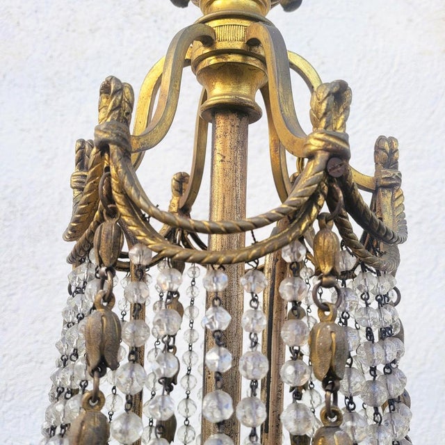 Bronze and Crystal Hot Air Balloon Chandelier, 2000 For Sale - Image 5 of 15