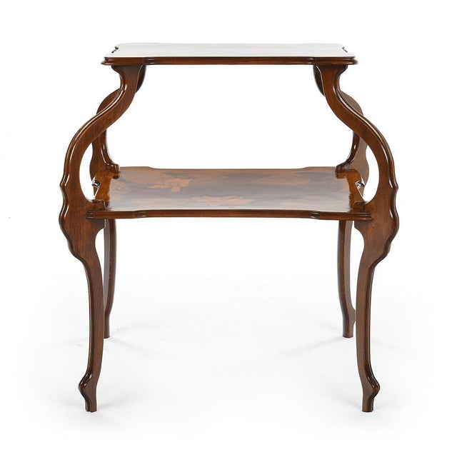 Art Nouveau Marquetry Table In the Style of Gallé For Sale - Image 6 of 6