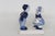 Delft Style Blue Young Couple Dutch Boy Girl Miniature Porcelain Figurine 4498b For Sale - Image 4 of 9