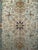 Vintage Tabriz Rug, Finely Hand-Knotted Wool & Silk, Floral Pattern, Ivory & Blue, 7x10 For Sale In Chicago - Image 6 of 12
