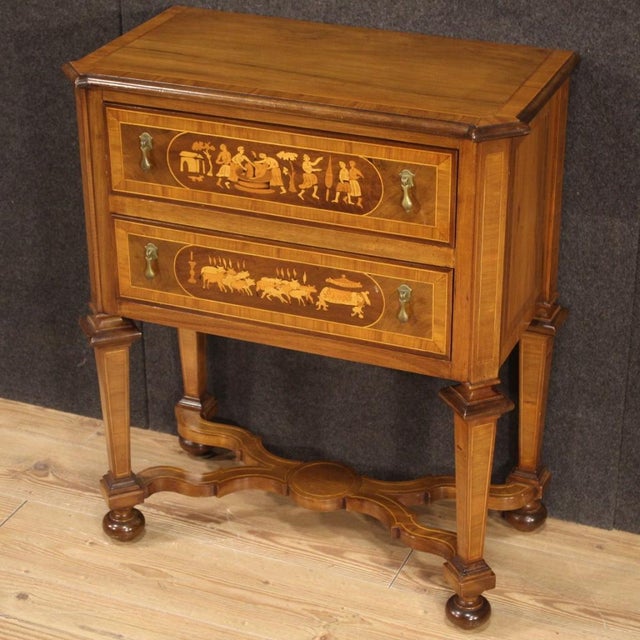 Louis XIV Style Italian Inlaid Commode, 1950s For Sale - Image 4 of 13