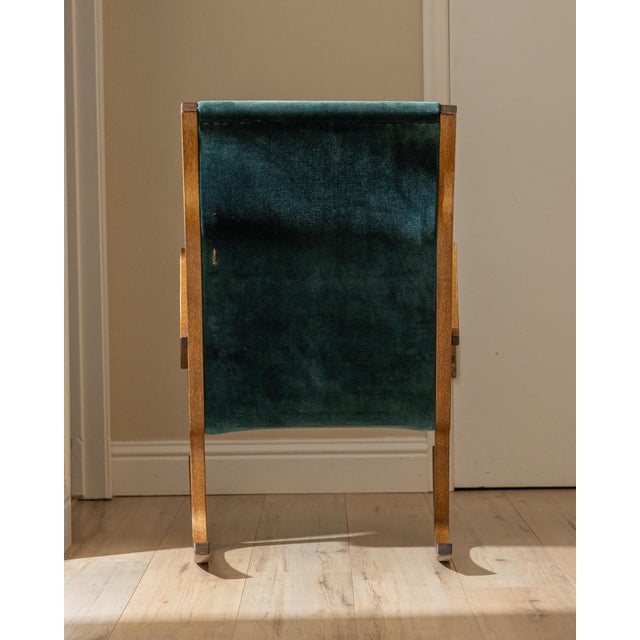 Teal Mid-Century Tendo Mokko Heron Rocking Chair by Mitsumasa Sugazawa, Japan For Sale - Image 8 of 18