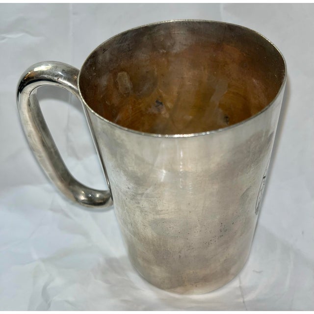 Metal Vintage 1880 Silverplate Pint Tankard Cricket Club Trophy For Sale - Image 7 of 9