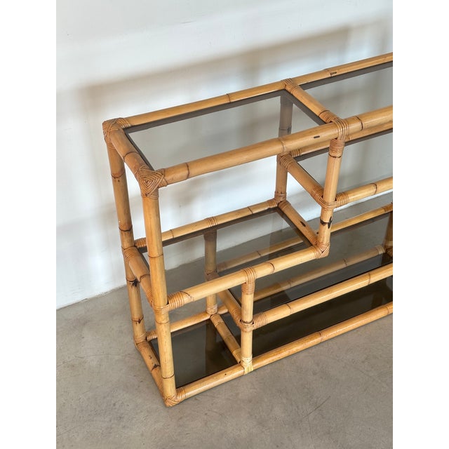 Vintage Bamboo Bookcase, 1970s For Sale - Image 6 of 10