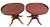 Vintage Mersman Accent Oval Side Tables, Lyre Harp Base, Mahogany Set of Two For Sale In Palm Springs - Image 6 of 18