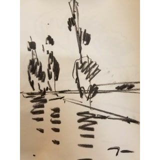 Contemporary Abstract Charcoal Nature Sketch on Paper by Jose Trujillo For Sale