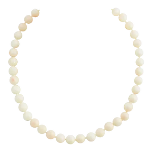 Angel Skin Coral Bead Necklace