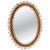 Mid-Century Oval Rattan and Bamboo Wall Mirror in the style of Franco Albini, Italy, 1960s For Sale - Image 10 of 10