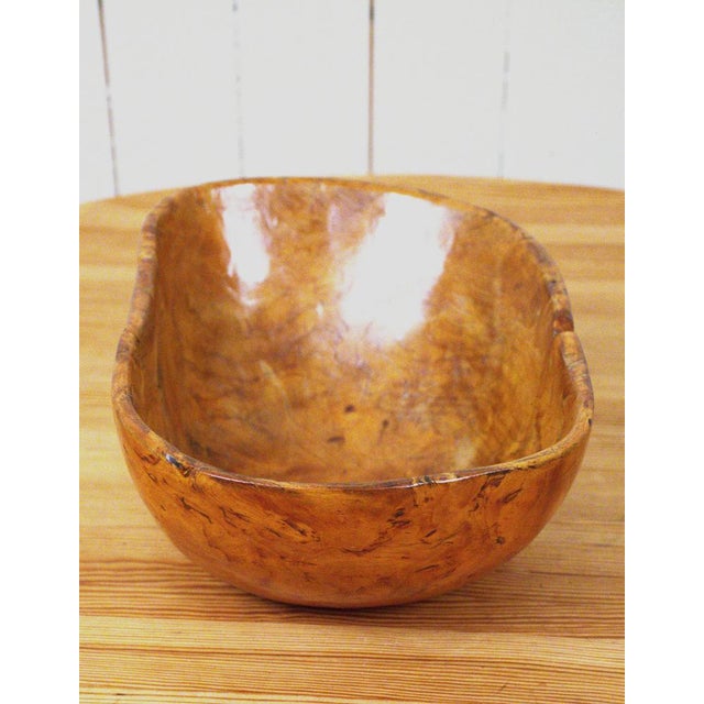 Late 19th Century Swedish Birch Burl Bowl, 1876 For Sale - Image 5 of 14