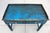 Blue Late 20th Century Spanish Revival Console Table | Hand-Painted Distressed Blue Accent Table | Barley Twist Legs | Two Drawer Sofa Table For Sale - Image 8 of 16