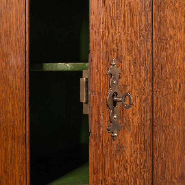 Brown 1800's Tall Antique Corner Cabinet For Sale - Image 8 of 10